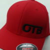 Flexfit Curved Bill Hat - red - red - black - s-m