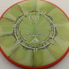 Plasma Envy - swirly - orange - silver - black - 172g - 171-9g - somewhat-flat - somewhat-stiff