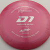 Gannon Buhr 500 D1 - 2022 Signature Series - pink - silver-fracture-w-dots - 174g - 174-2g - somewhat-domey - somewhat-stiff