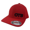 Flexfit Curved Bill Hat - red - red - black - s-m