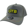 OTB 5 Panel Sector Hat - Diameter Apparel - Rainbow Thread - gray - Yellow - curved-bill