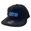 OTB 5 Panel Sector Hat - Diameter Apparel - Rainbow Thread - black - Blue - flat-bill