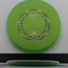 Plasma Envy - green - swirly - silver - black - 171g - 170-8g - somewhat-flat - somewhat-stiff