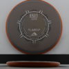 Plasma Envy - swirly - orange - silver - black - 171g - 171-3g - somewhat-flat - somewhat-stiff