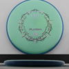 Plasma Envy - aqua - swirly - silver - black - 173g - 173-5g - somewhat-flat - somewhat-stiff