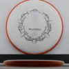 Plasma Envy - white - red-orange - silver - black - 173g - 173-1g - somewhat-flat - somewhat-stiff
